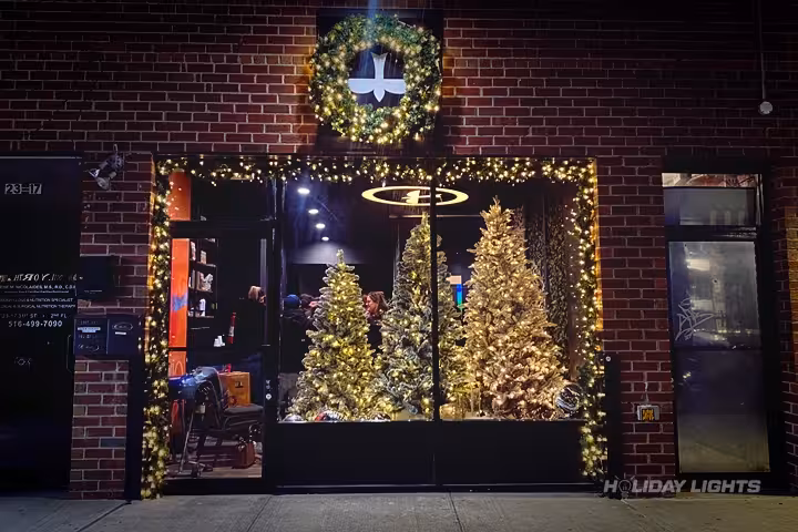 Professional commercial christmas light installation in Trumbull, Connecticut — Custom Church Display