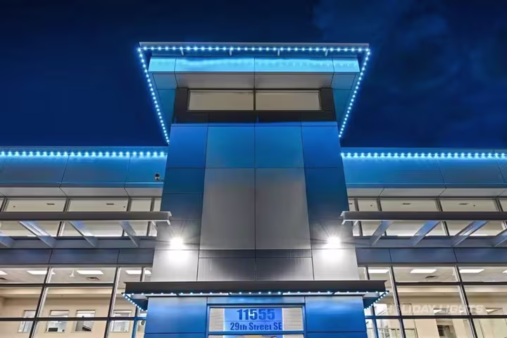 Permanent holiday lights installation in Connecticut