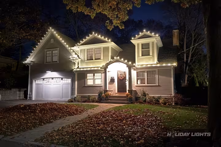 Residential holiday lights installation in Connecticut