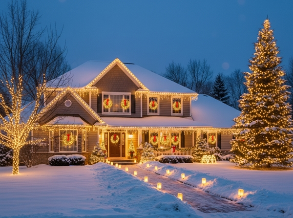 Colonial Roofline Lighting